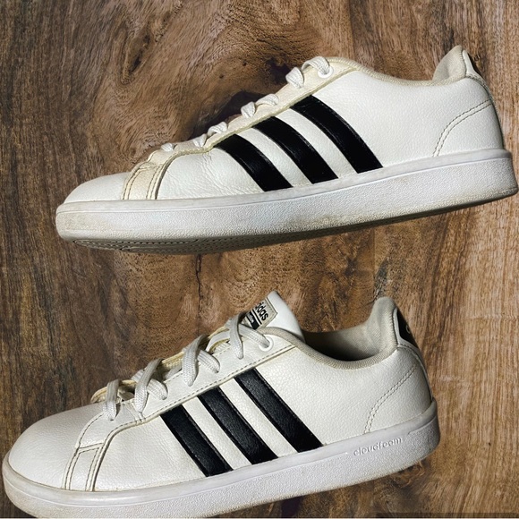 adidas Other - Adidas Men's Cloud Foam Advantage White Leather HWI 28Y001  size 7.5